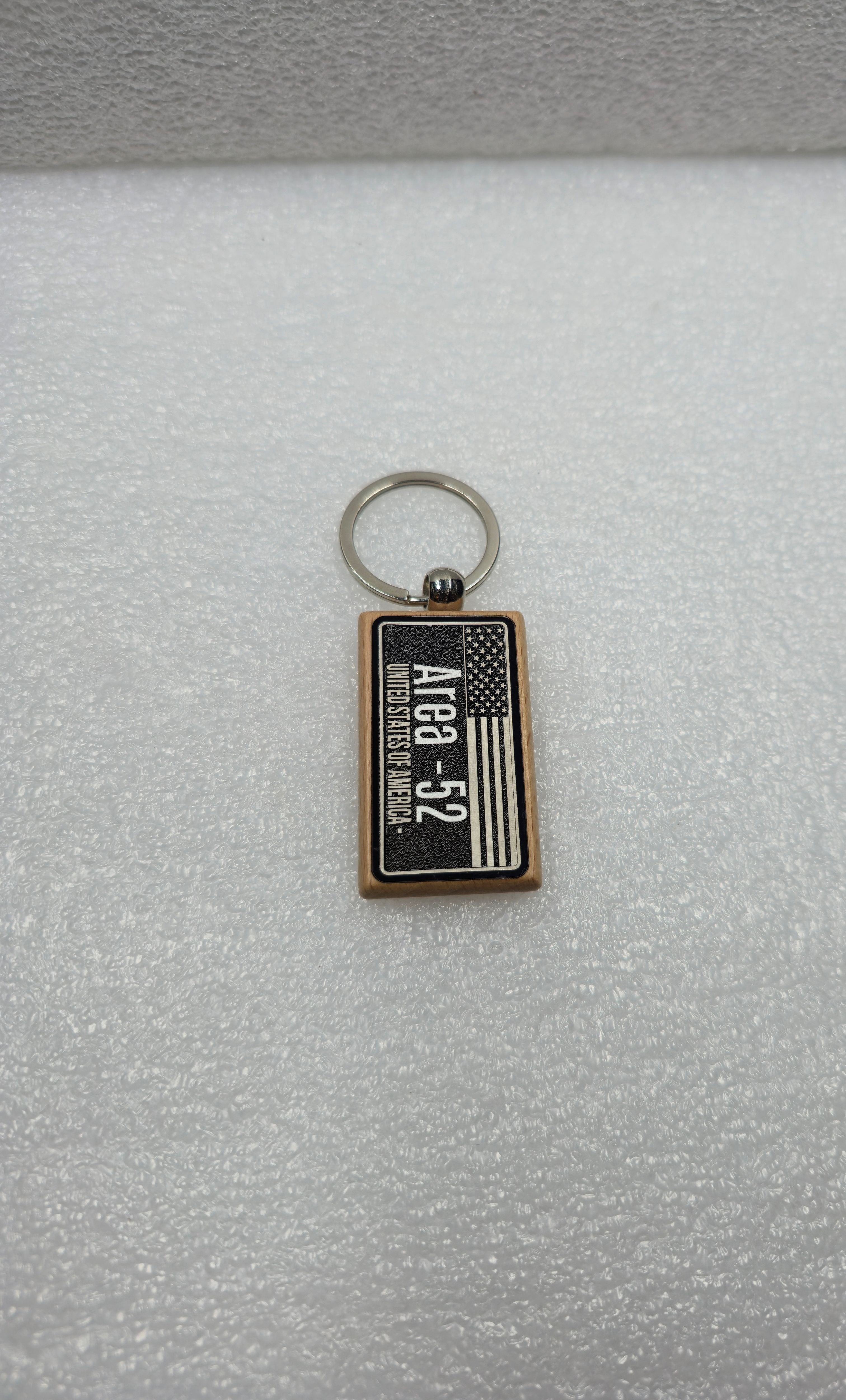 🚗 Custom Mini Number Plate Keychain – Wood or Stainless Steel