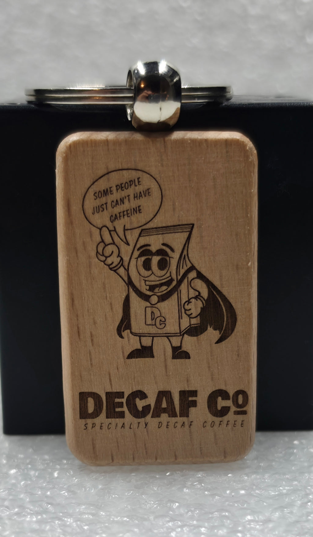 Custom Laser-Engraved Wooden Keychains (50x30mm) | Corporate Merch & Promotional Gifts